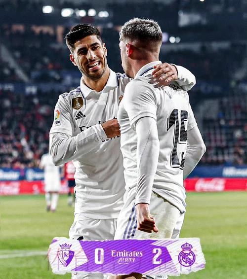 西甲-皇马2-0仍落后榜首5分 巴尔韦德阿森西奥进球